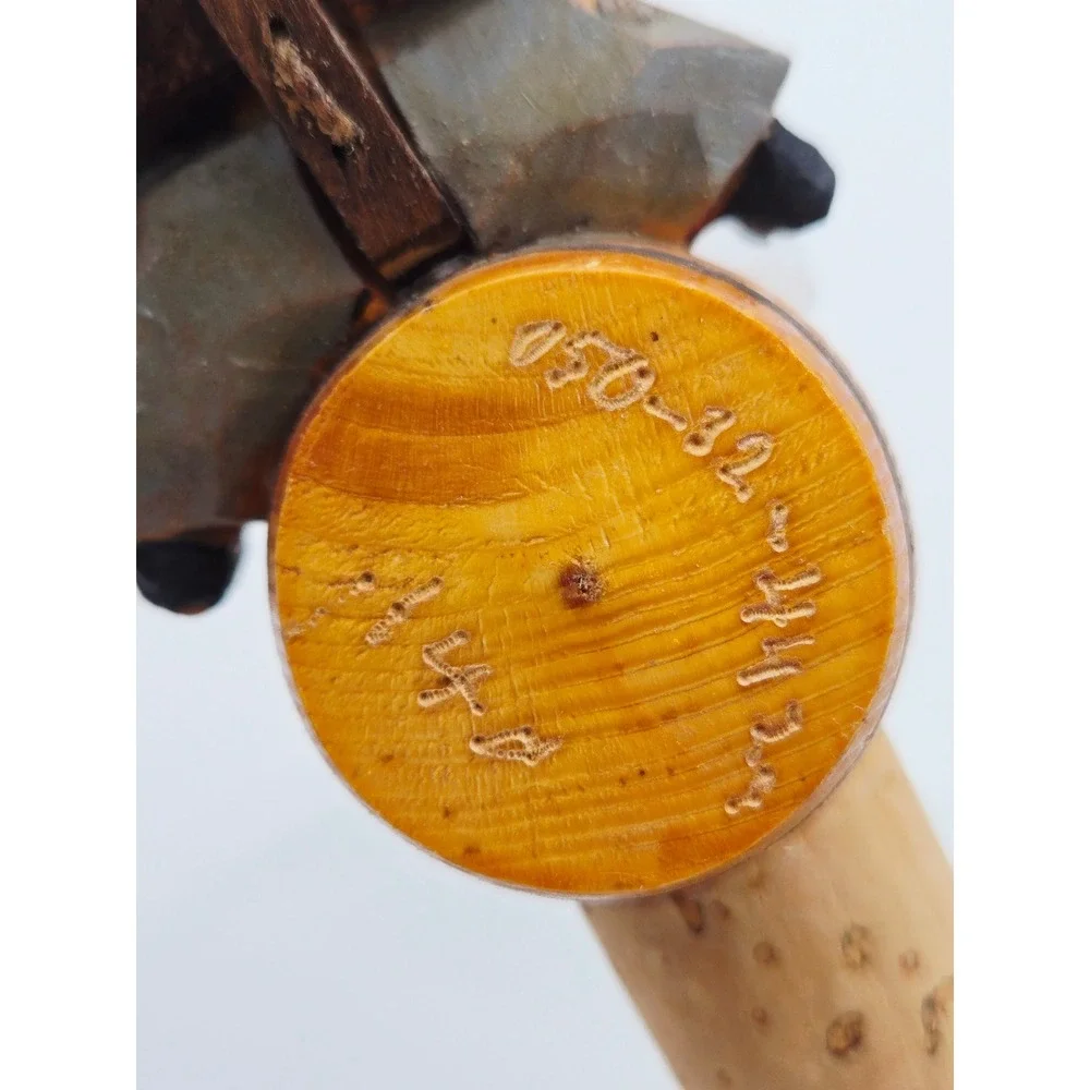 Vintage ANRI Italy Mechanical Wood Bottle Stopper Tipping Hat Man on Barrel READ